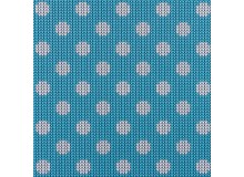 Jersey - Strickmuster Dots türkis